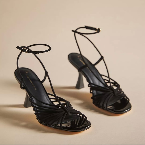 Anthropologie Shoes - By Anthropologie Strappy Heels Black